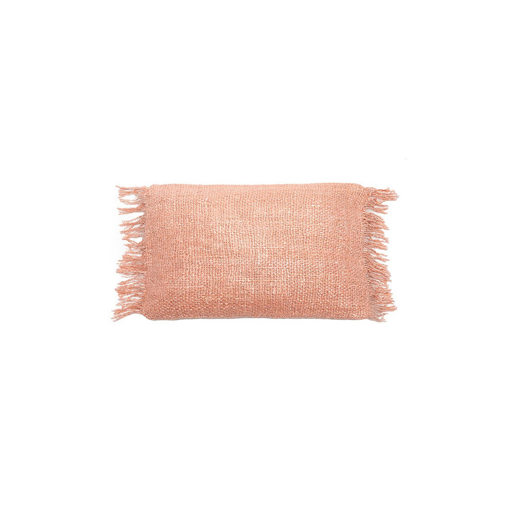 Housse de coussin en coton Oh My Gee – Rose Saumon – 30×50cm | Bazar Bizar