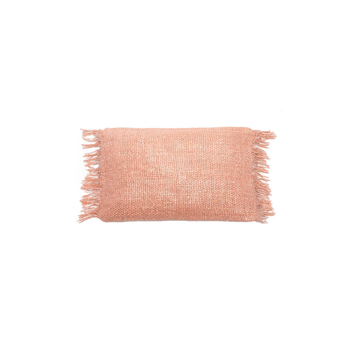 Housse de coussin en coton Oh My Gee – Rose Saumon – 30×50cm | Bazar Bizar