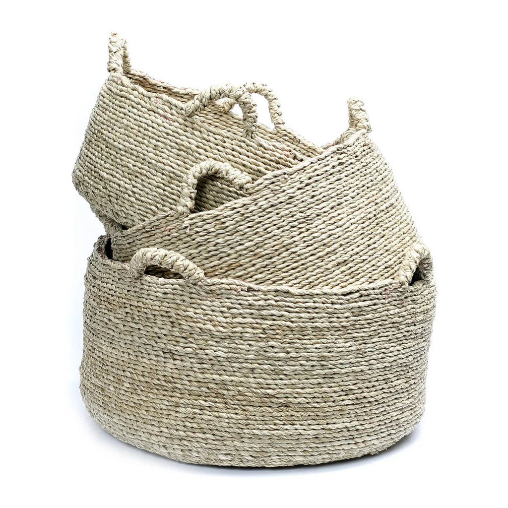 Panier de rangement en jonc de mer Quatre Mains – Naturel – S | Bazar Bizar