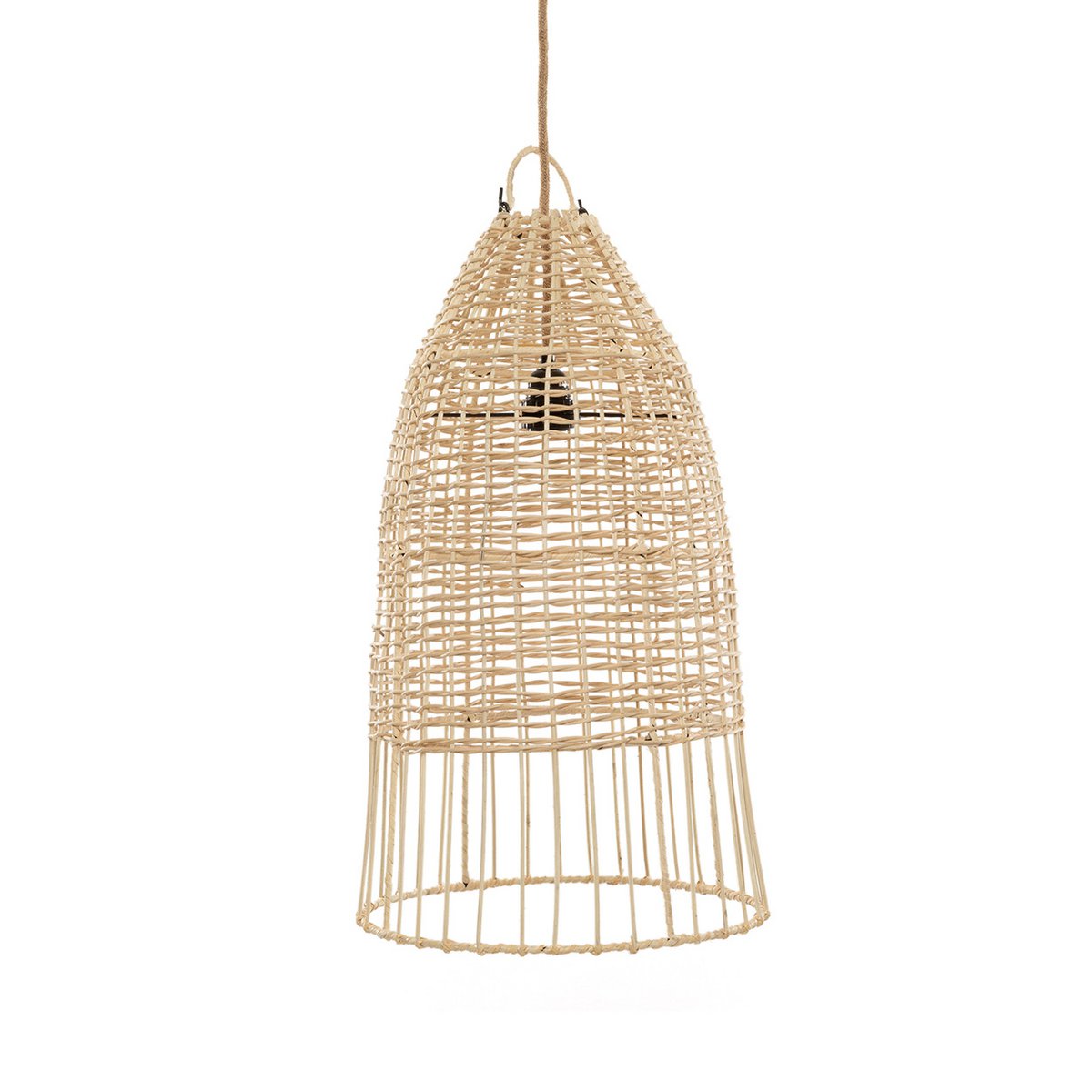 Suspension en rotin Elbe – Naturel – M | Bazar Bizar
