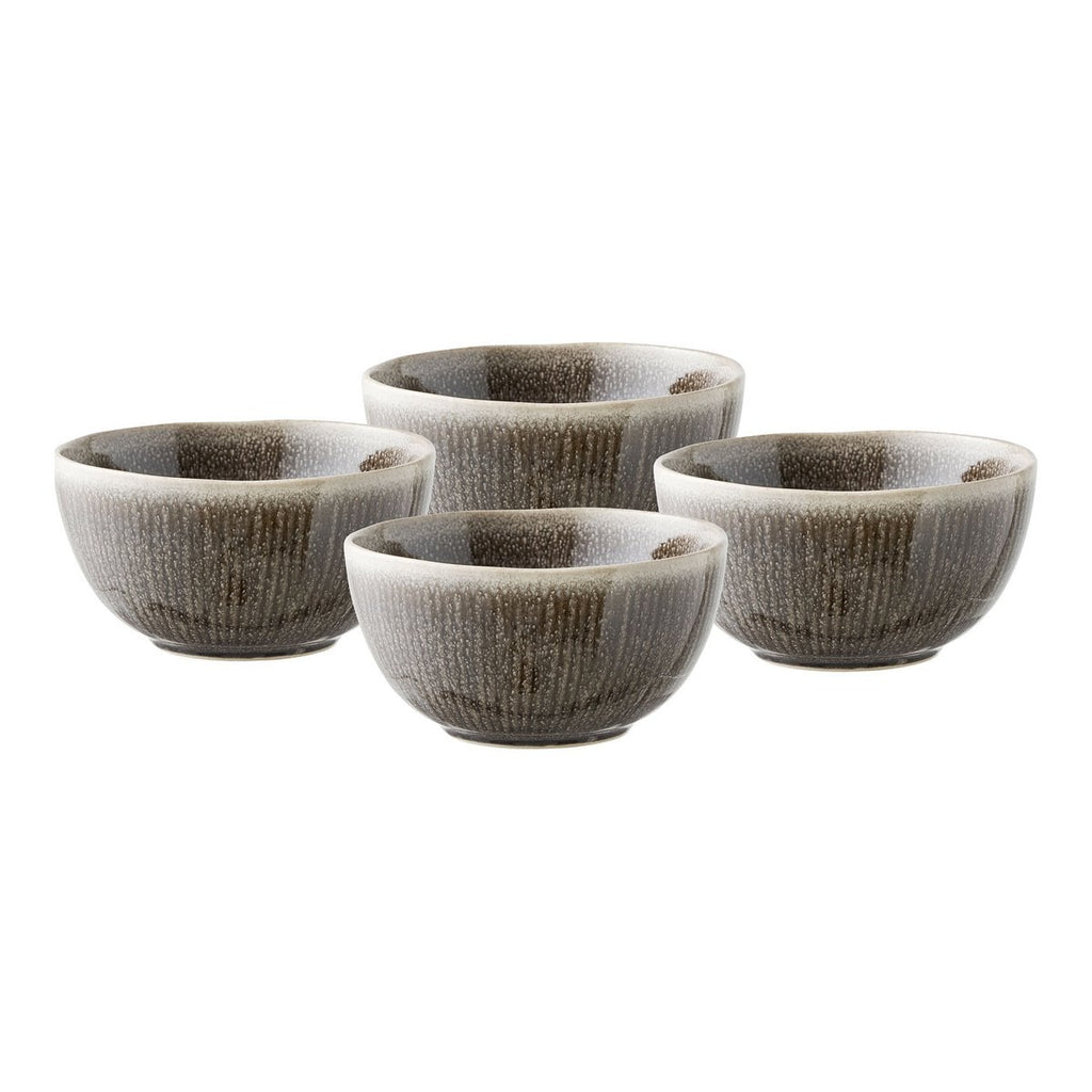 Bol Viola, céramique, gris, ø14,5x7 cm, lot de 4