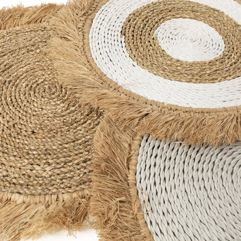 Set de table en herbes marines et raphia – Naturel | Bazar Bizar