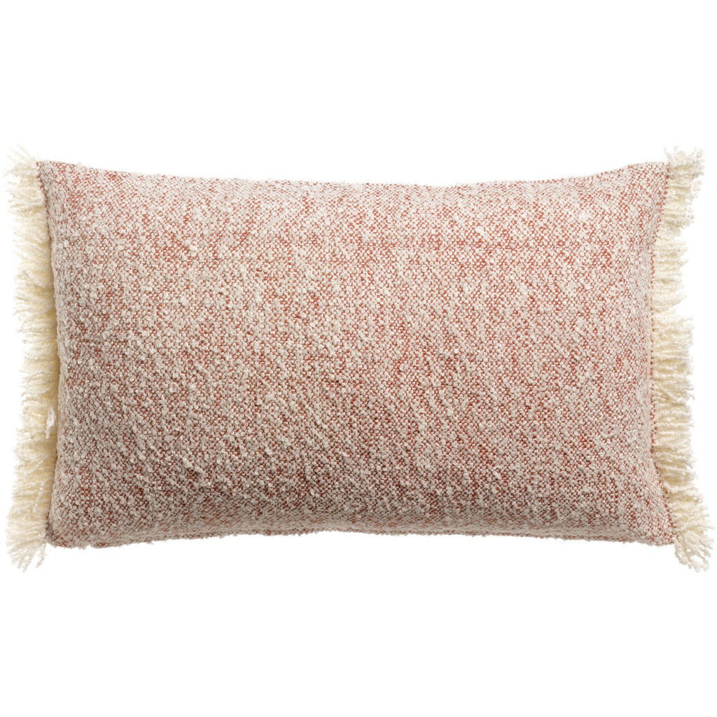Coussin chiné Jane Sienne bouclette 30 × 50 cm