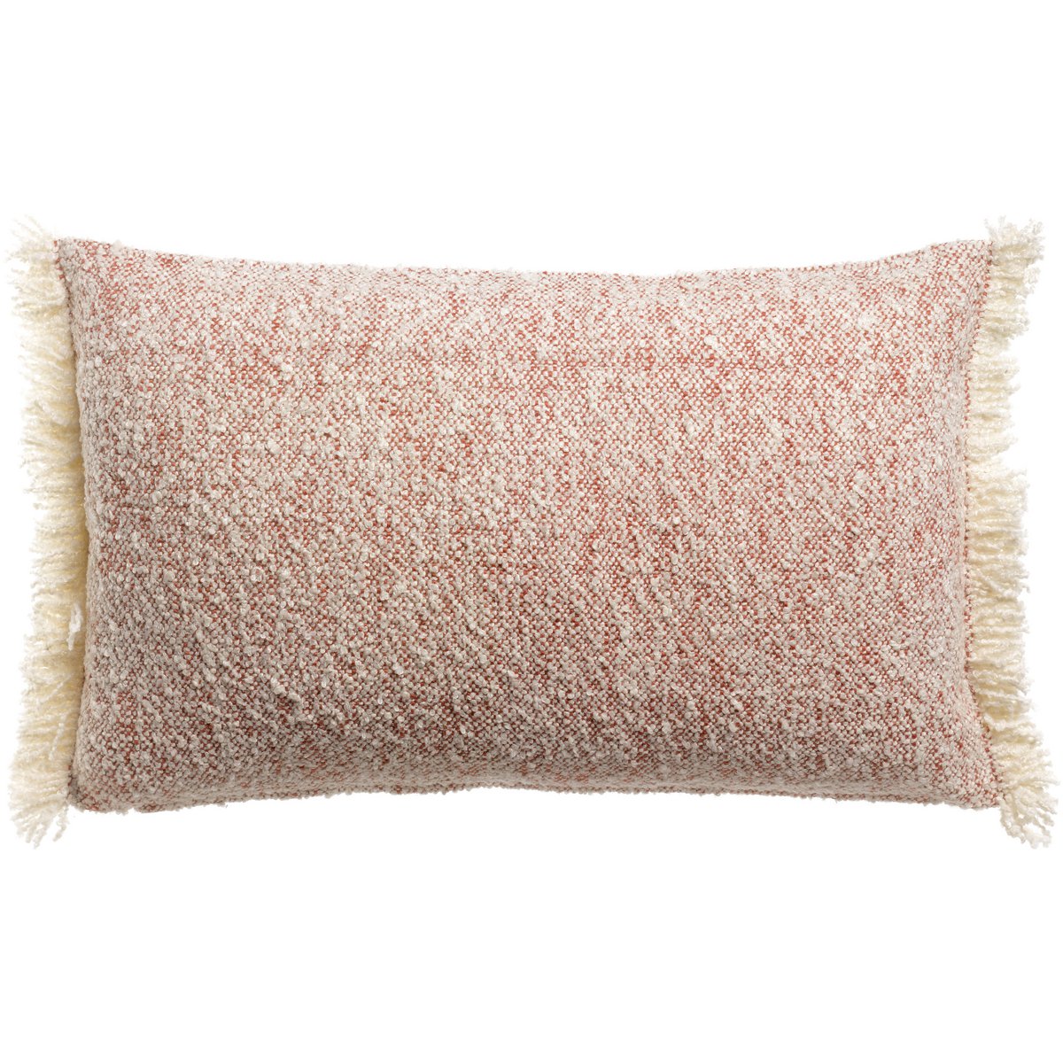 Coussin chiné Jane Sienne bouclette 30 × 50 cm