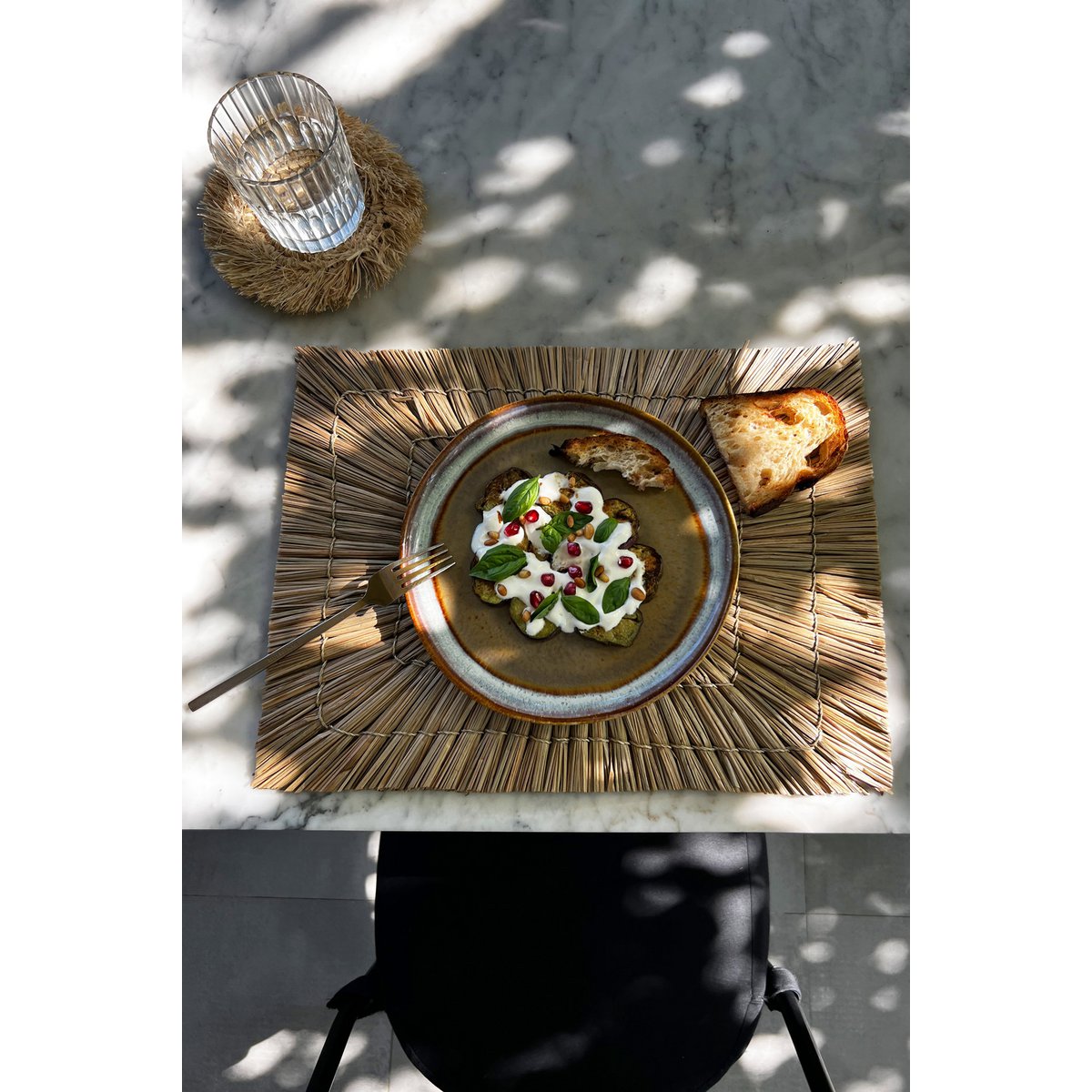 Assiette à salade en grès Comporta – M | Bazar Bizar