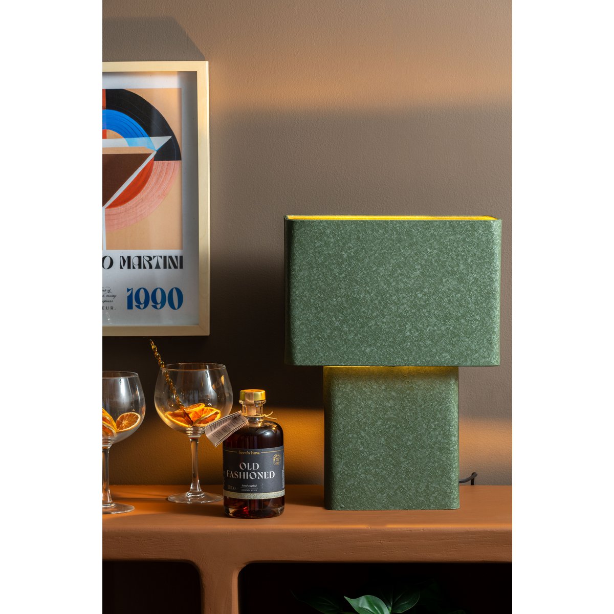 Lampe de Table Boaz Recto Grande – Vert Forêt