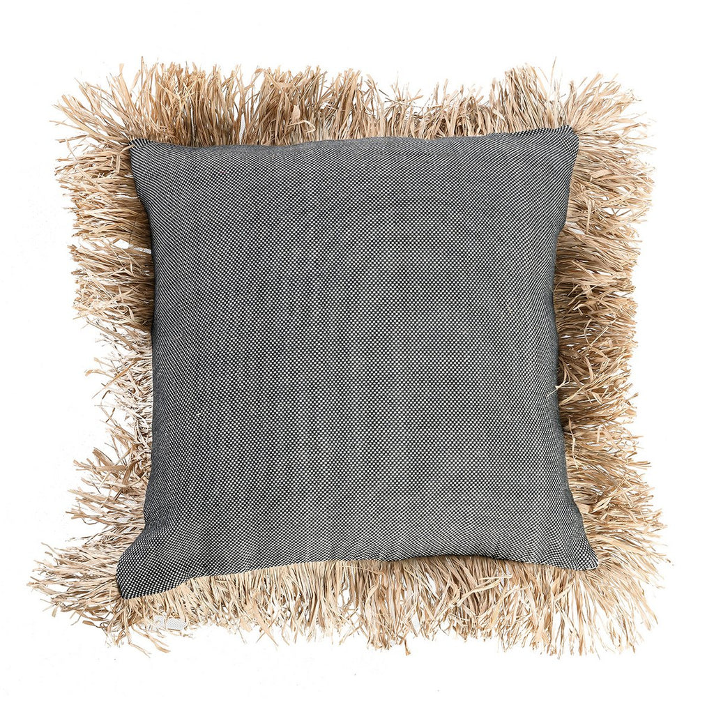 Housse de Coussin Cotton Bonita - Noir Naturel - 60x60
