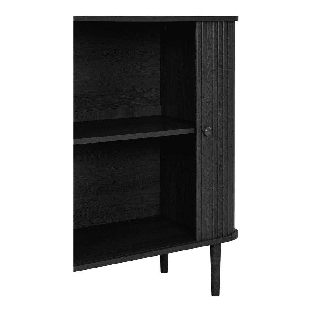 Buffet Nikko noir – 2 portes – 80 × 40 × 87 cm